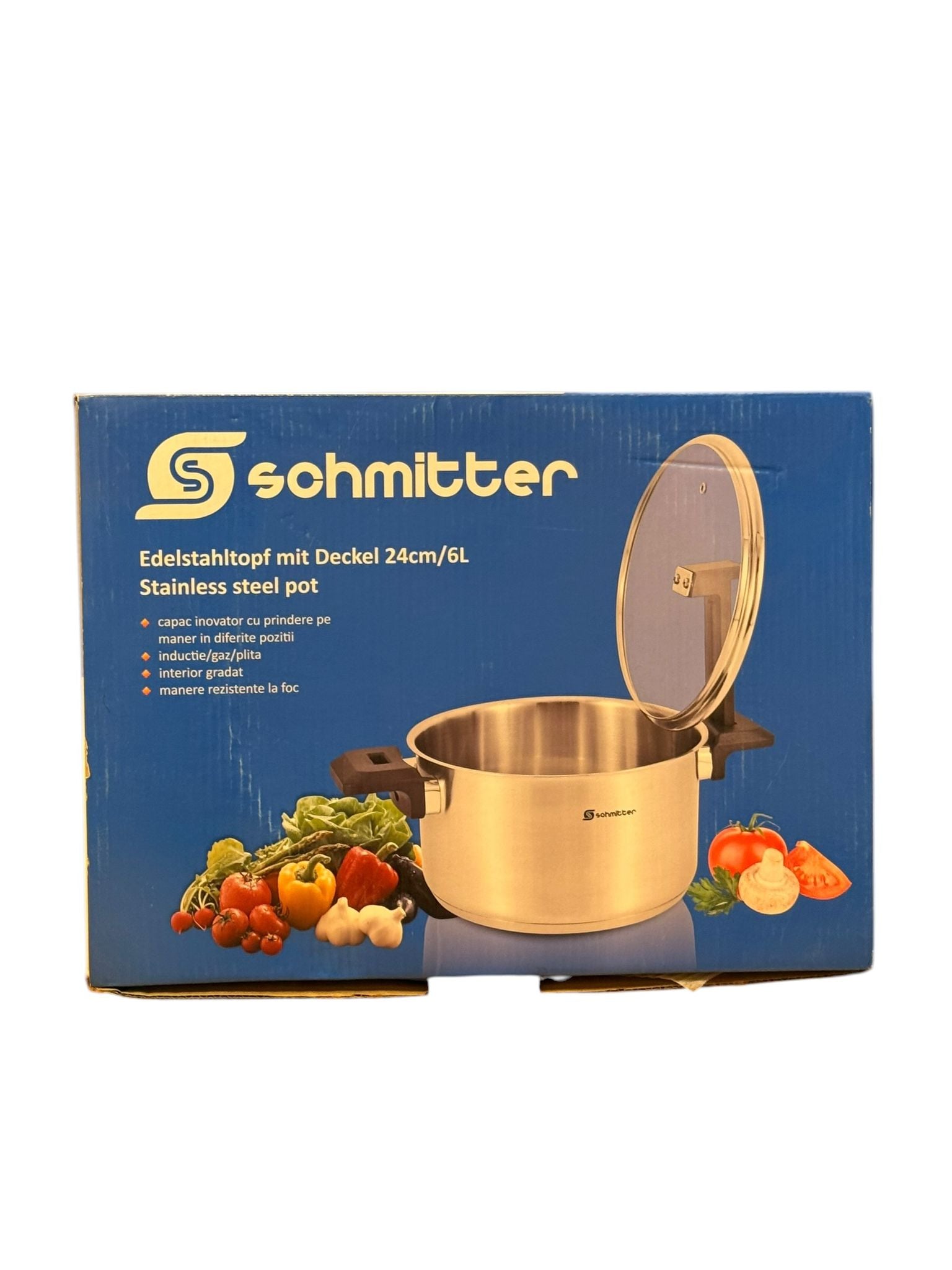 Oala Inox Schmitter 24 cm 6 L Capac
