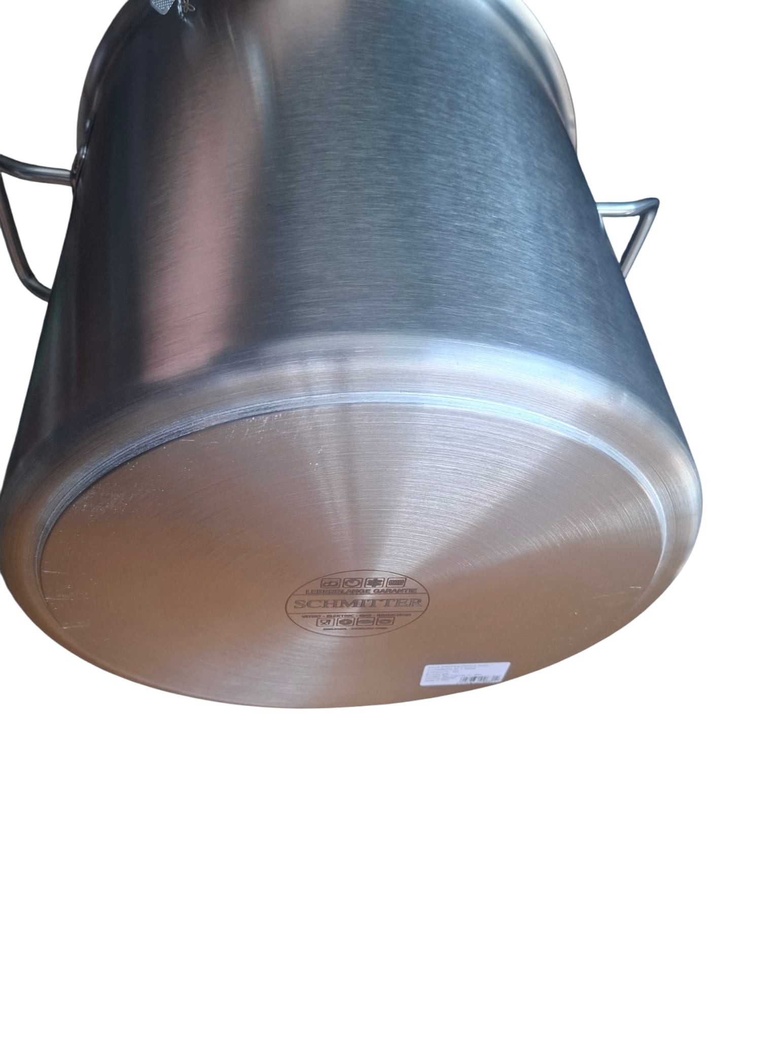 Oala Cilindrica Profesionala Inox 25L cu Capac Compatibila cu Inductie 32x32 cm