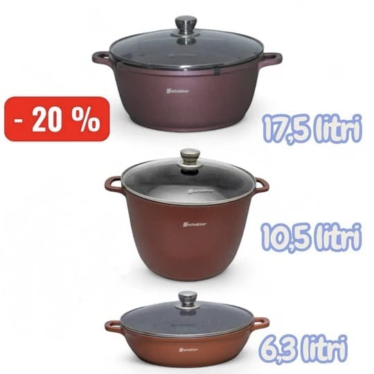 🔥 Super ofertă: 3 vase Schmitter din aluminiu turnat – reducere 20%!