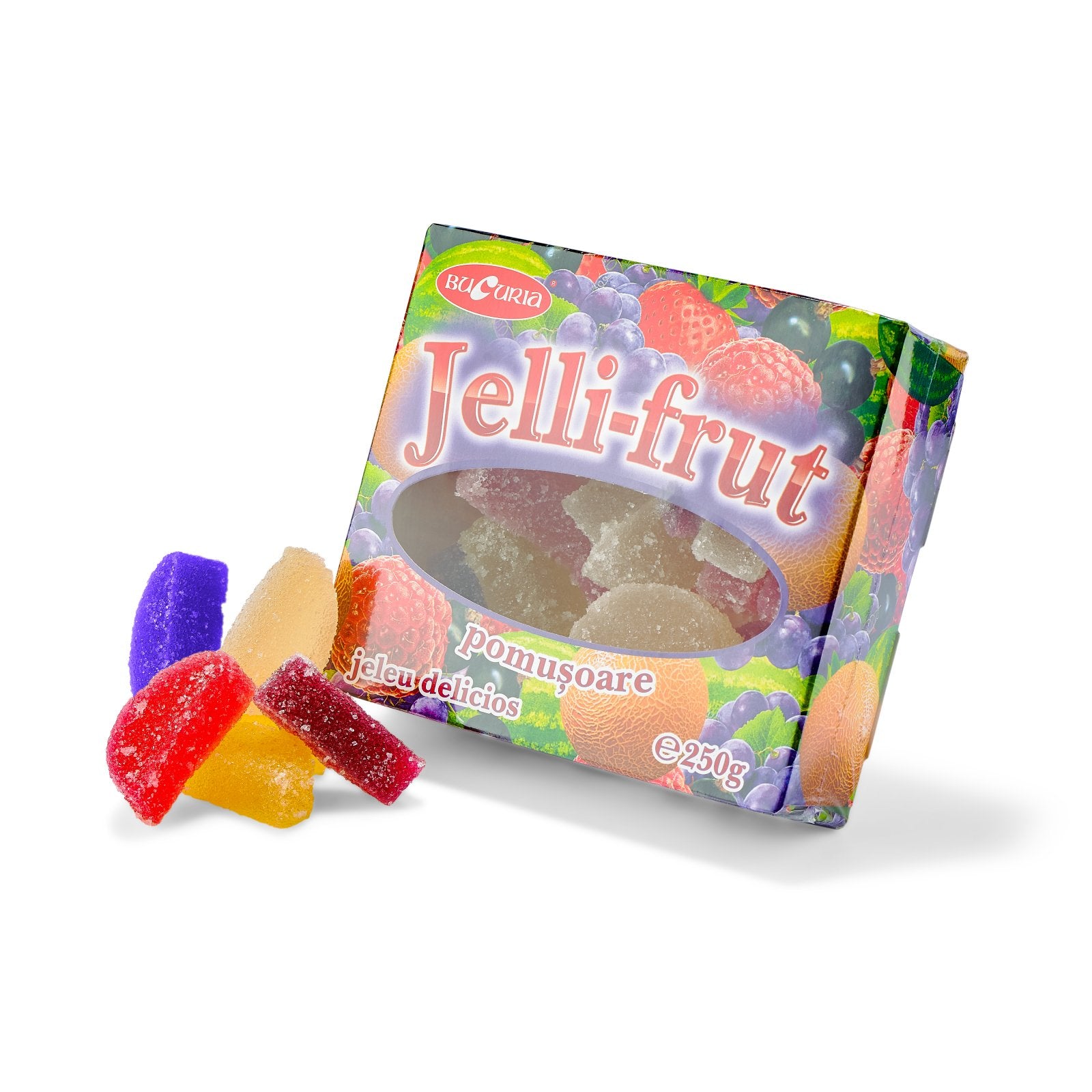 🍇🍓 Jelli-frut Pomușoare – Jeleuri Asortate Bucuria (250 g)