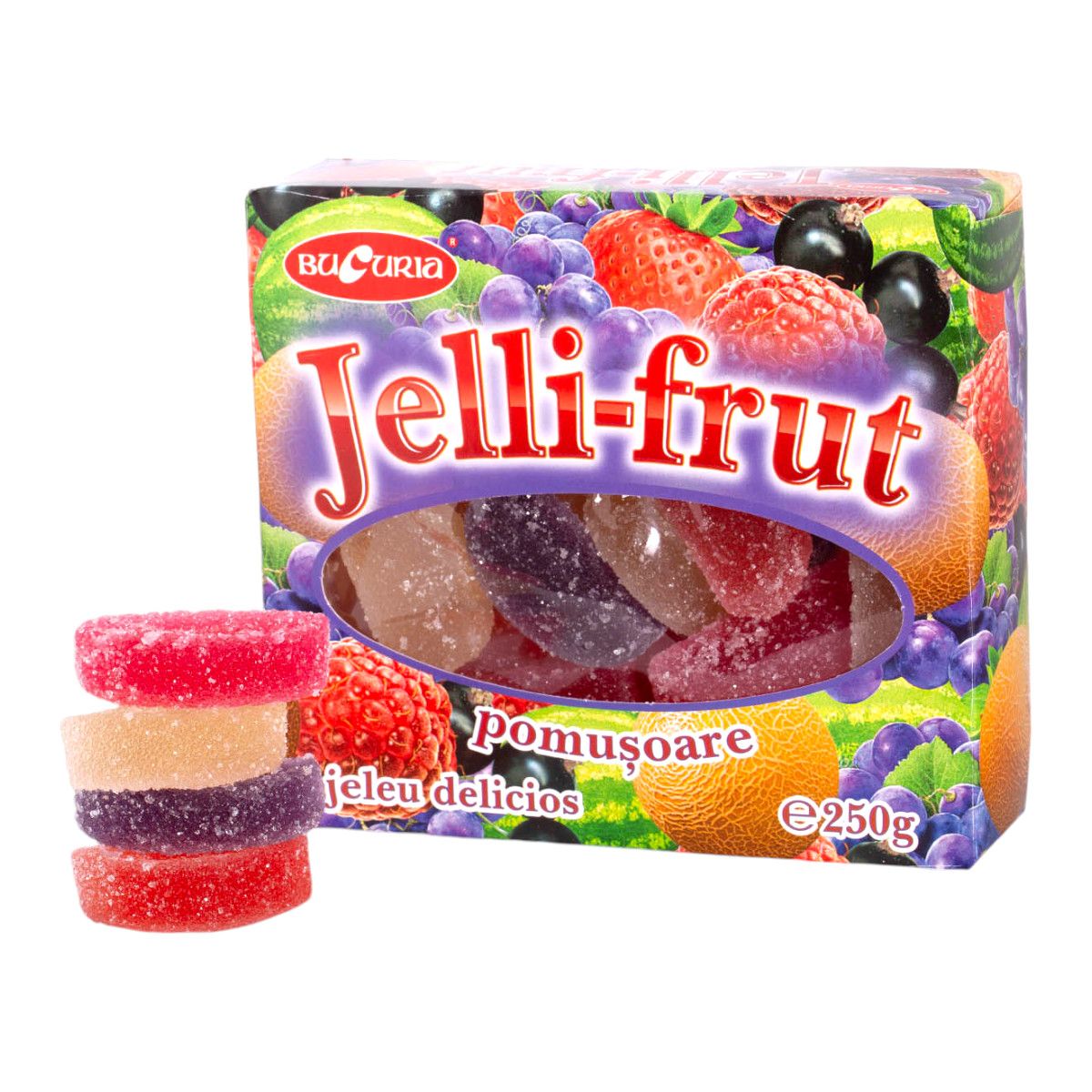 Jeleuri Bucuria Jelly-Frut Pomușoare – 250 g