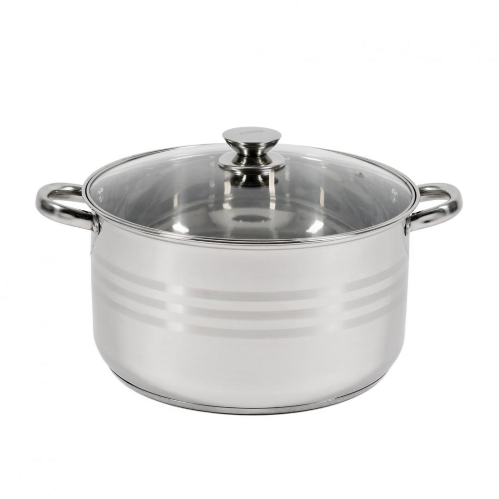 🍲 Set oale din inox DAR 10 piese – 5 cratițe cu capace din sticlă, calitate profesională, design elegant 🌟
