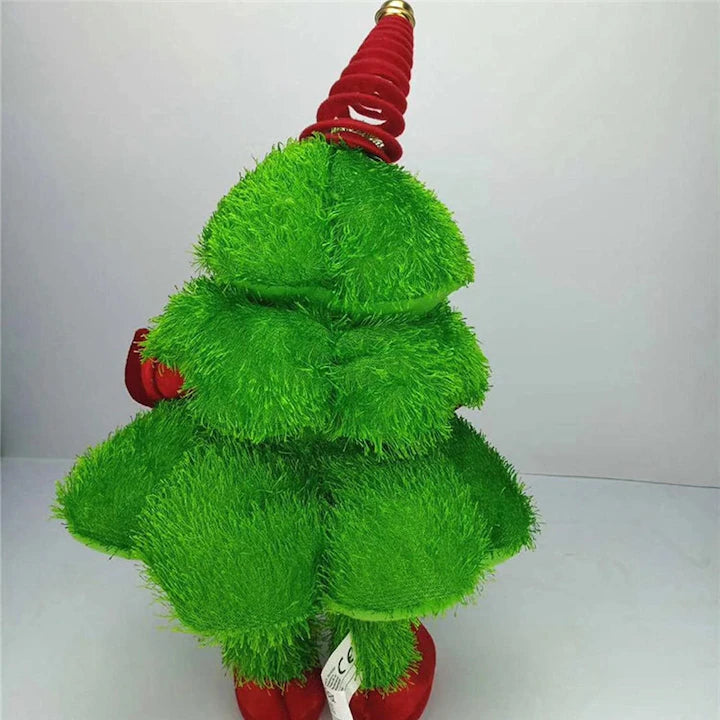 🎄 Brad Interactiv Dansator 40 cm – Cântă, Luminează, Se Mișcă – Material Plus Verde