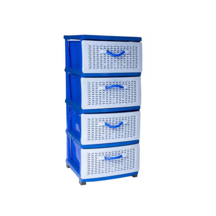 Dulap Plastic cu 4 Sertare Universal STERK – 67 × 45 × 90 cm, Multicolor