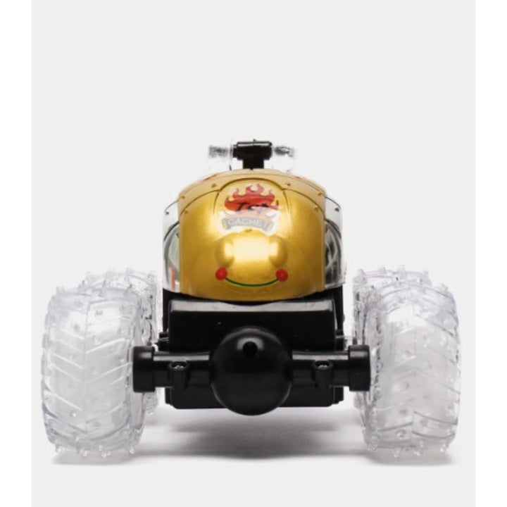 🚗✨ Mașină Stunt cu Telecomandă – Model Galben, Rotiri 360°, Lumini & Acrobații 🔥