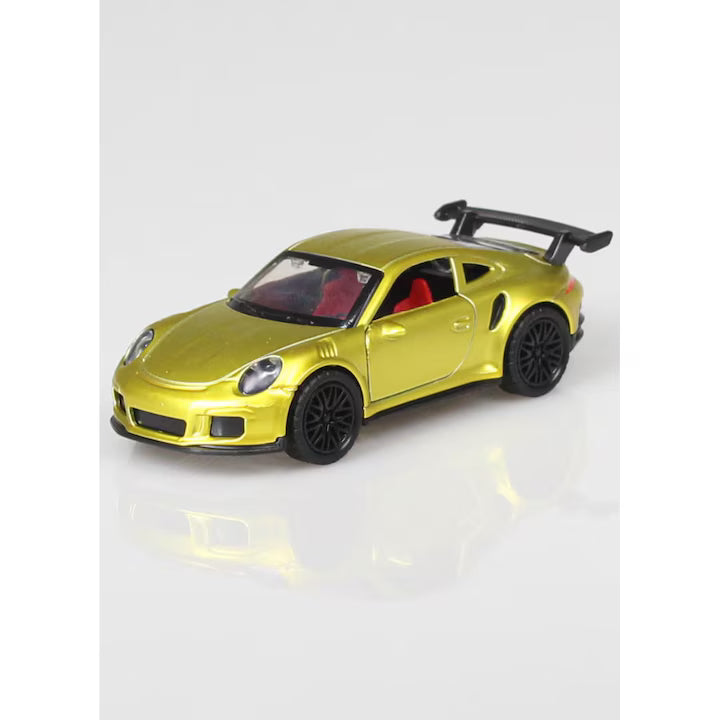 🚗✨ Mașinuță Die-Cast Porsche 911 GT3 – Model Metalic Scală 1:38 – Galben