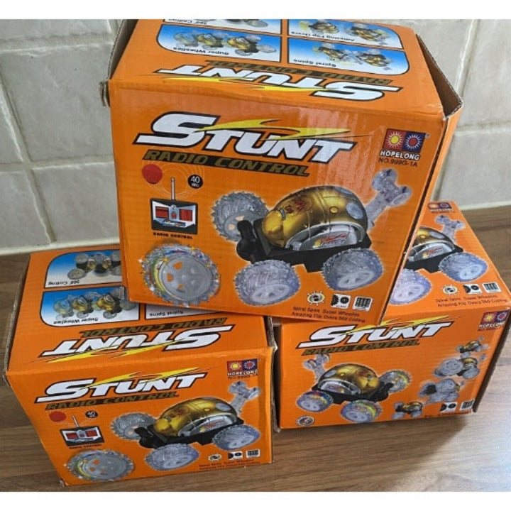 🚗✨ Mașină Stunt cu Telecomandă – Model Galben, Rotiri 360°, Lumini & Acrobații 🔥