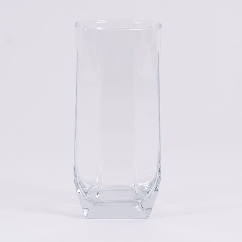 🥛 Set 6 pahare pentru apă LAV Tuana – 330 ml, sticlă transparentă, formă unică