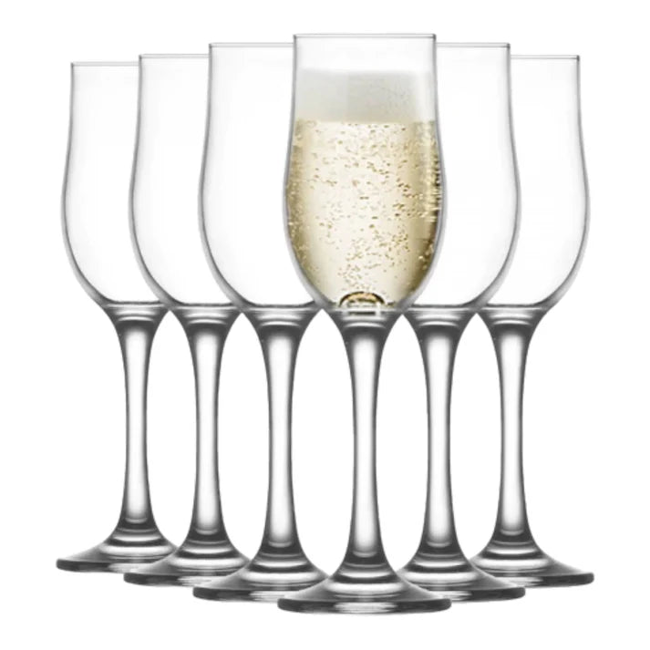 🥂 Set 6 Pahare cu Picior LAV Nevakar 539 – 195 ml – Eleganță la fiecare sărbătoare!