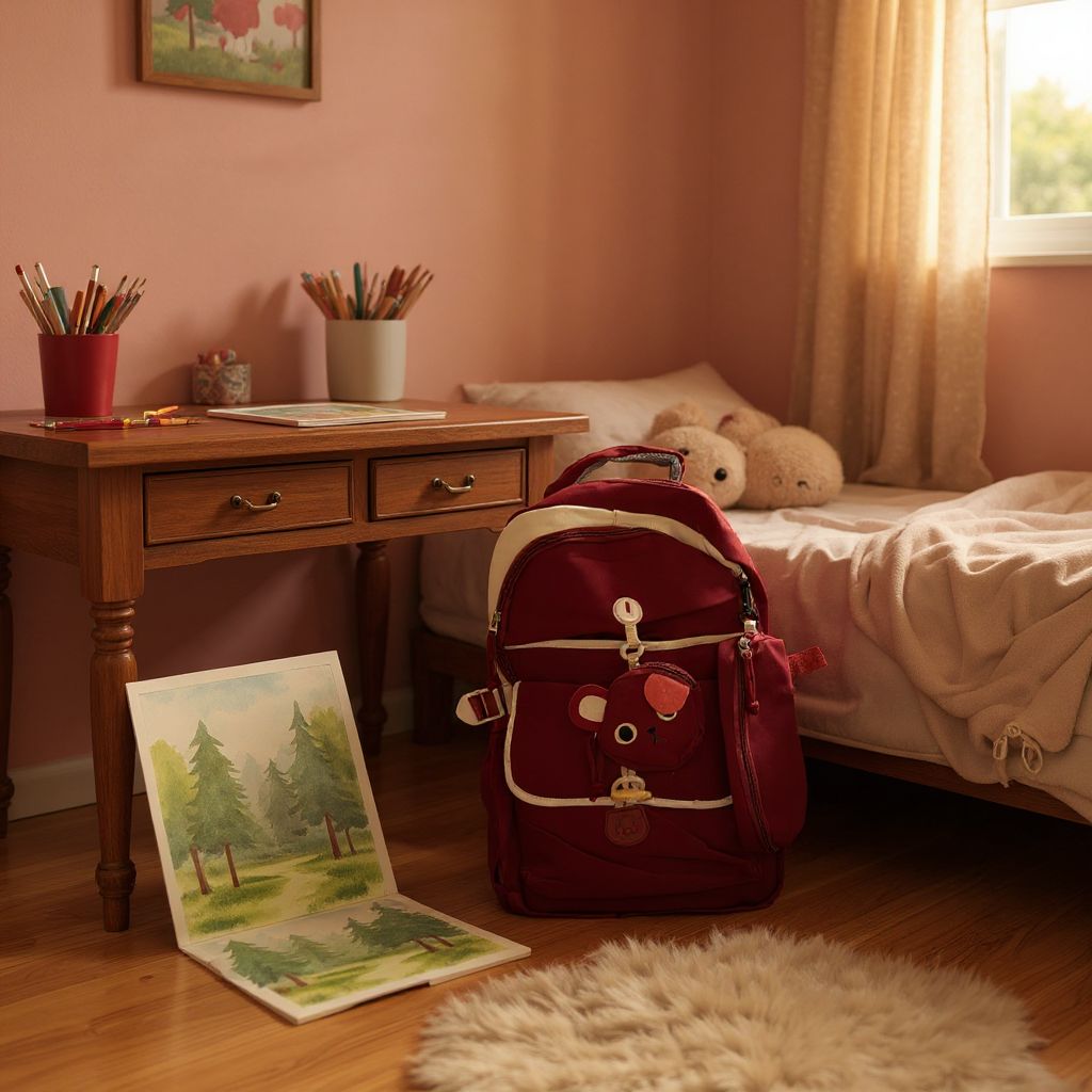 Ghiozdan Școlar „Teddy Bear” – Design Drăgălaș și Practic