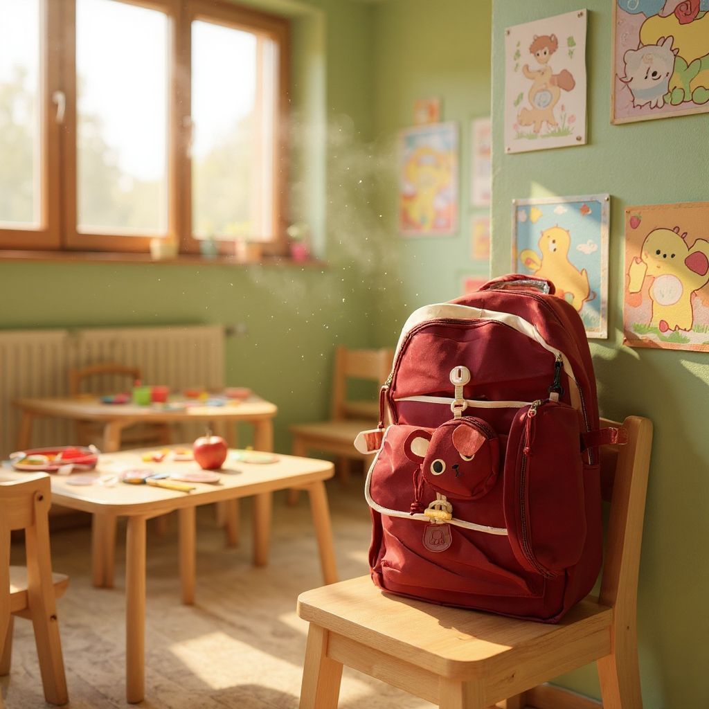 Ghiozdan Școlar „Teddy Bear” – Design Drăgălaș și Practic
